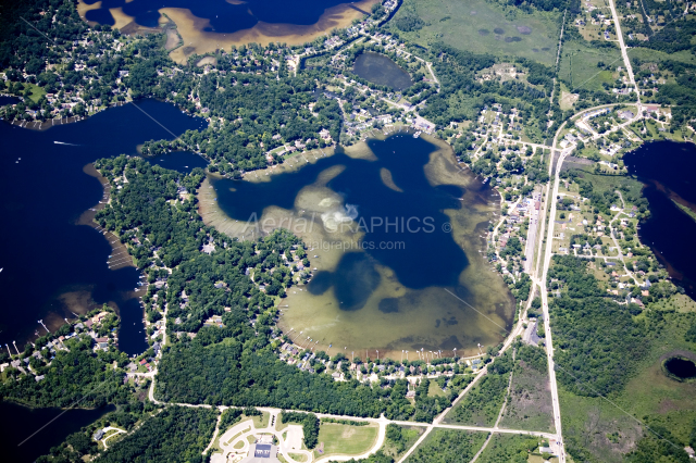 Zukey Lake in Livingston County, Michigan
